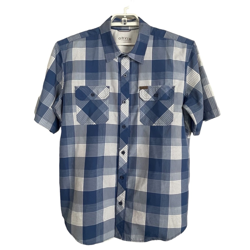 Orvis Short Sleeve Plaid Shirt XL Outdoor Heritage Americana Smart Casual